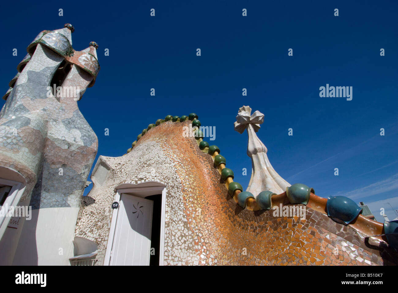 Casa Batllo modernistische Architektur von Gaudi Barcelona Spanien Stockfoto