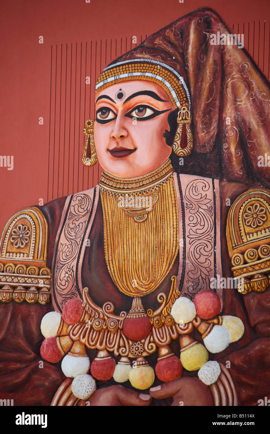 Ein Bild von Damajantis, Prinzessin von Vidarbha Königreich in der hinduistischen Mythologie Stockfoto