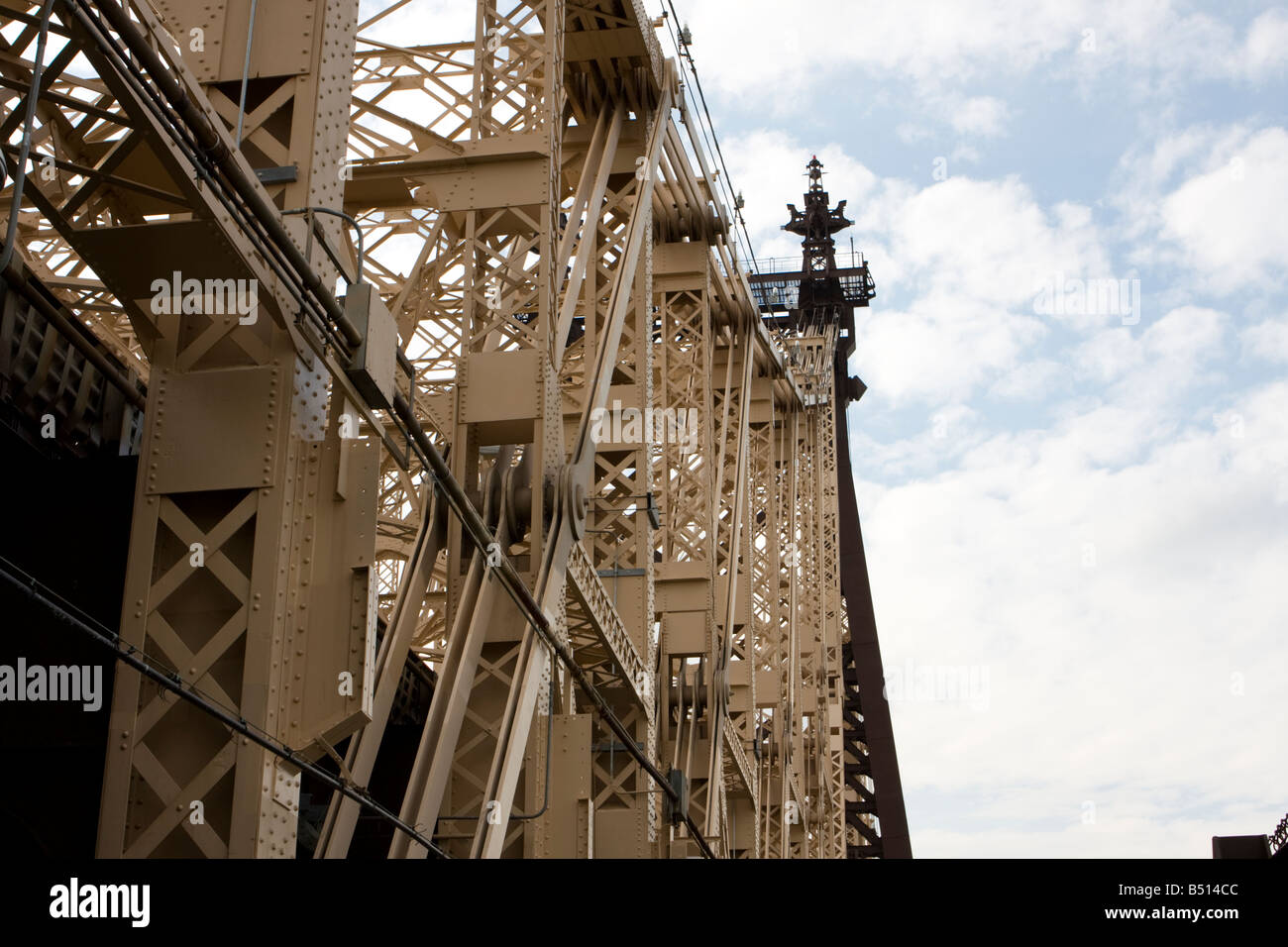 Queensborough Metallstruktur Brückenbau Stockfoto