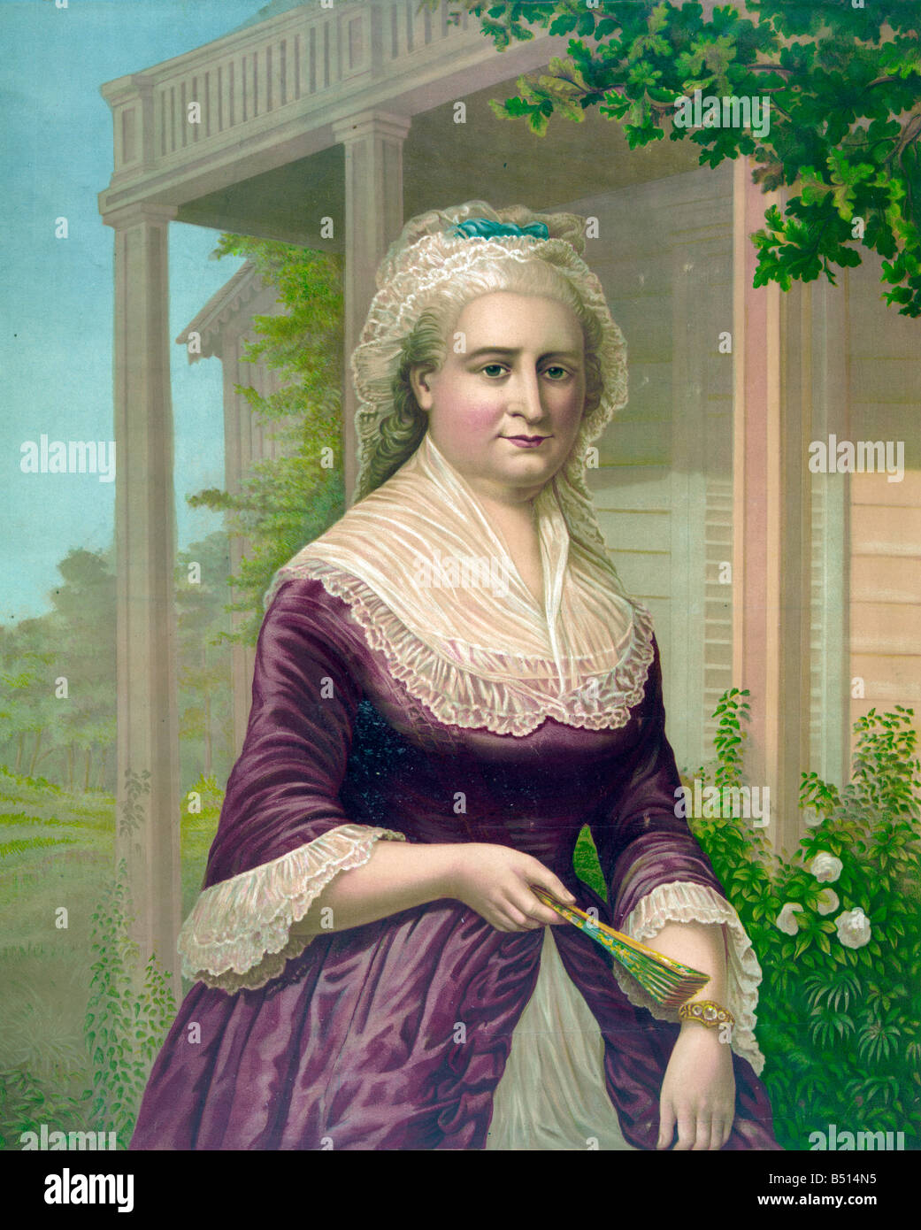 Die erste First Lady der Vereinigten Staaten von Amerika Stockfoto