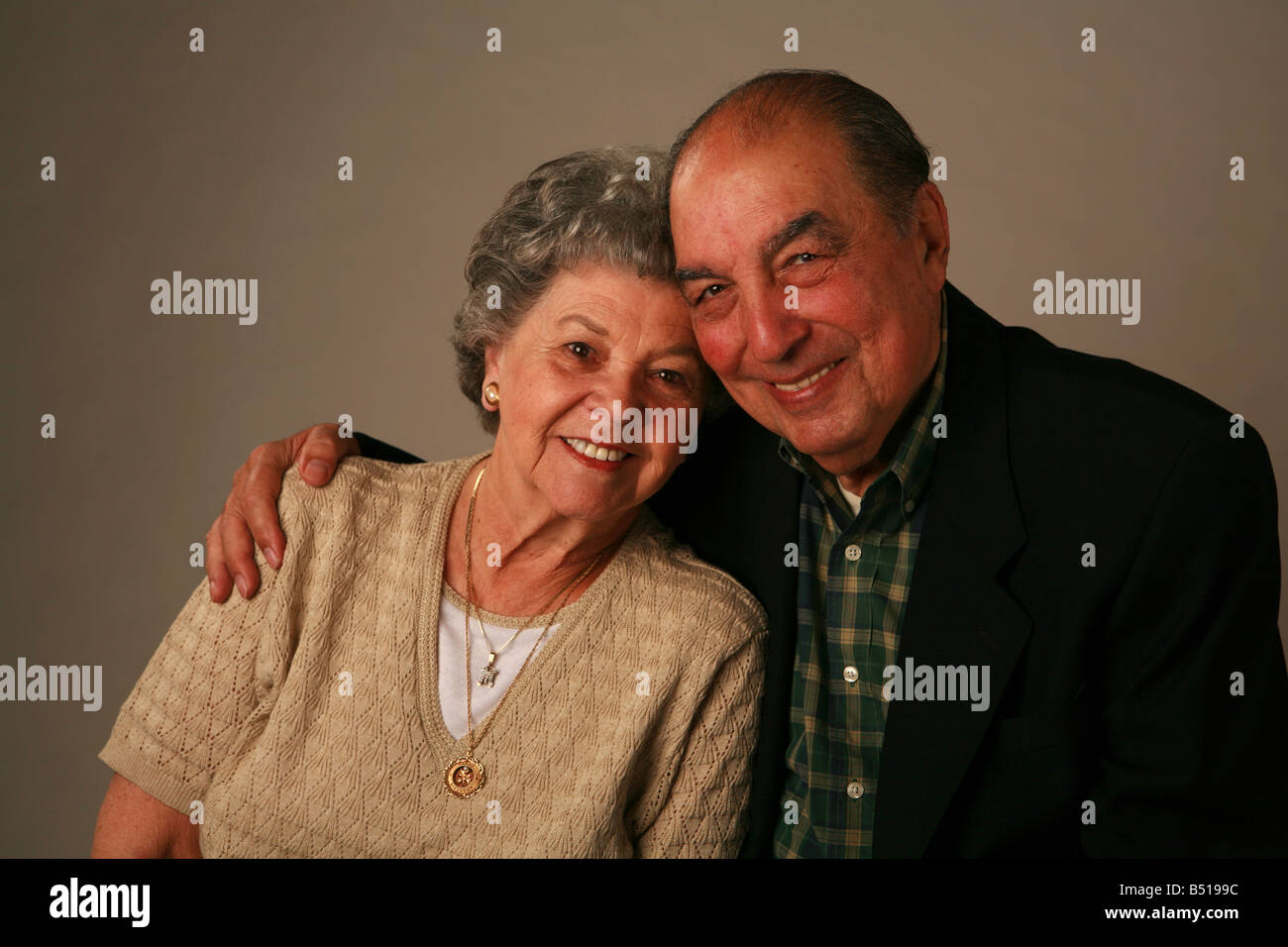 Älteres Paar über 50 Jahre verheiratet Stockfoto