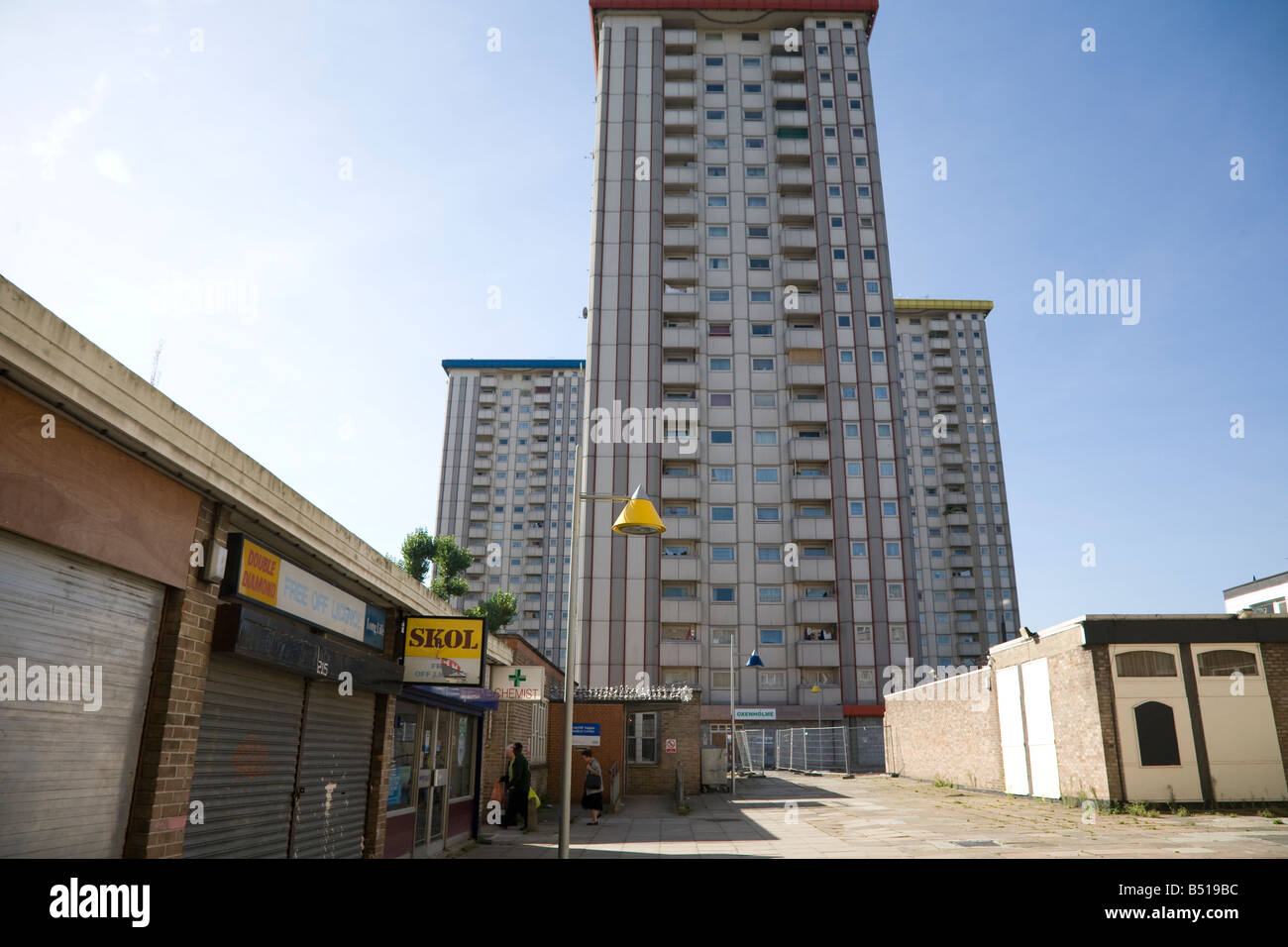 Sozialwohnungen Hochhaus am Rande des Somers Stadt Camden Central London Stockfoto