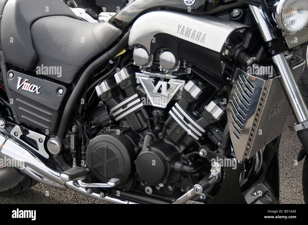 Yamaha v max Vmax Motorrad Motorrad Motorrad Fahrrad Motor Hochleistungs-Muskel Fahrrad Stockfoto