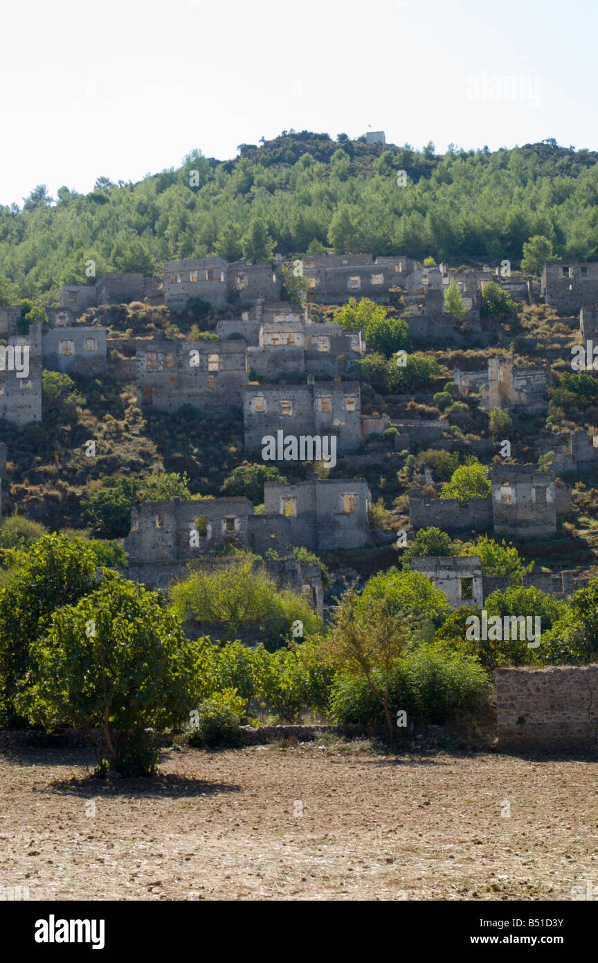 Geisterdorf, Kayakoy, Mugla, Türkei. Stockfoto