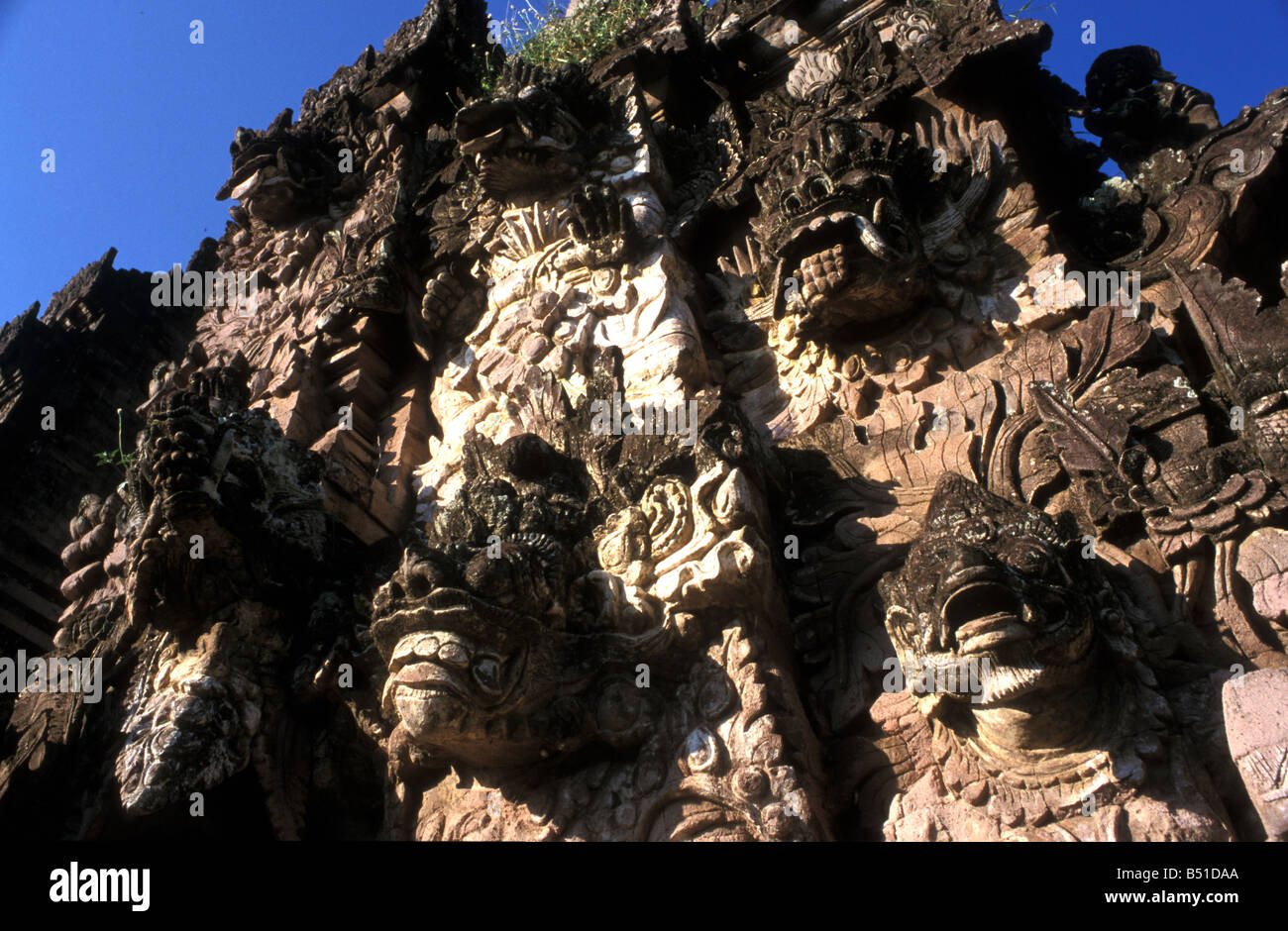 vordere Tor Pura Beji Sangsit Nord-Bali-Indonesien Stockfoto