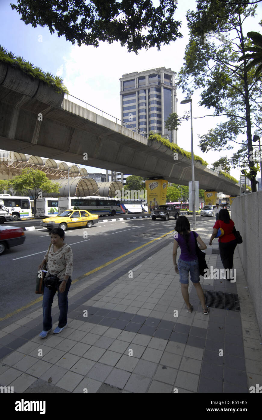 A STRAßE IN KUALA LUMPUR MALAYSIA Stockfoto