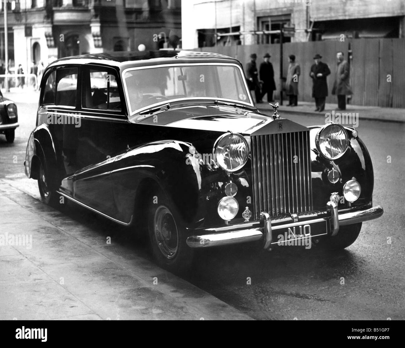 Ein Rolls-Royce "Silver Wraith". März 1955 P000005  
 Stockfoto