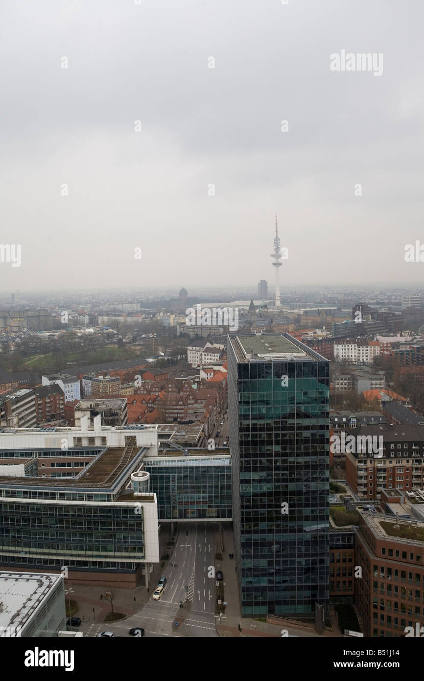 Schauen Sie sich die Stadt Hamburg Stockfoto