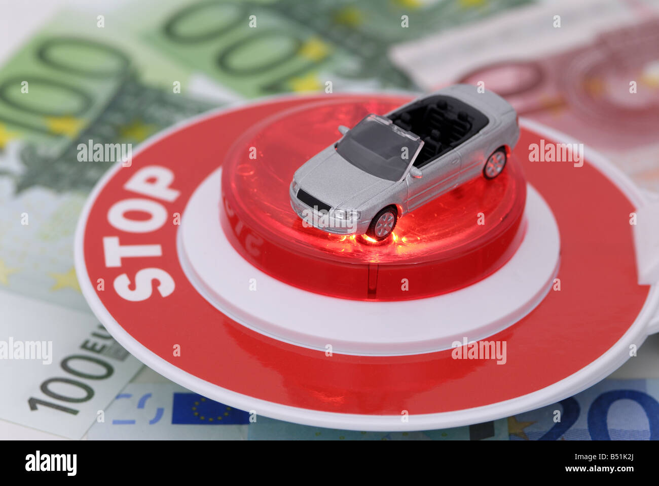 Polizeikontrolle Stockfoto