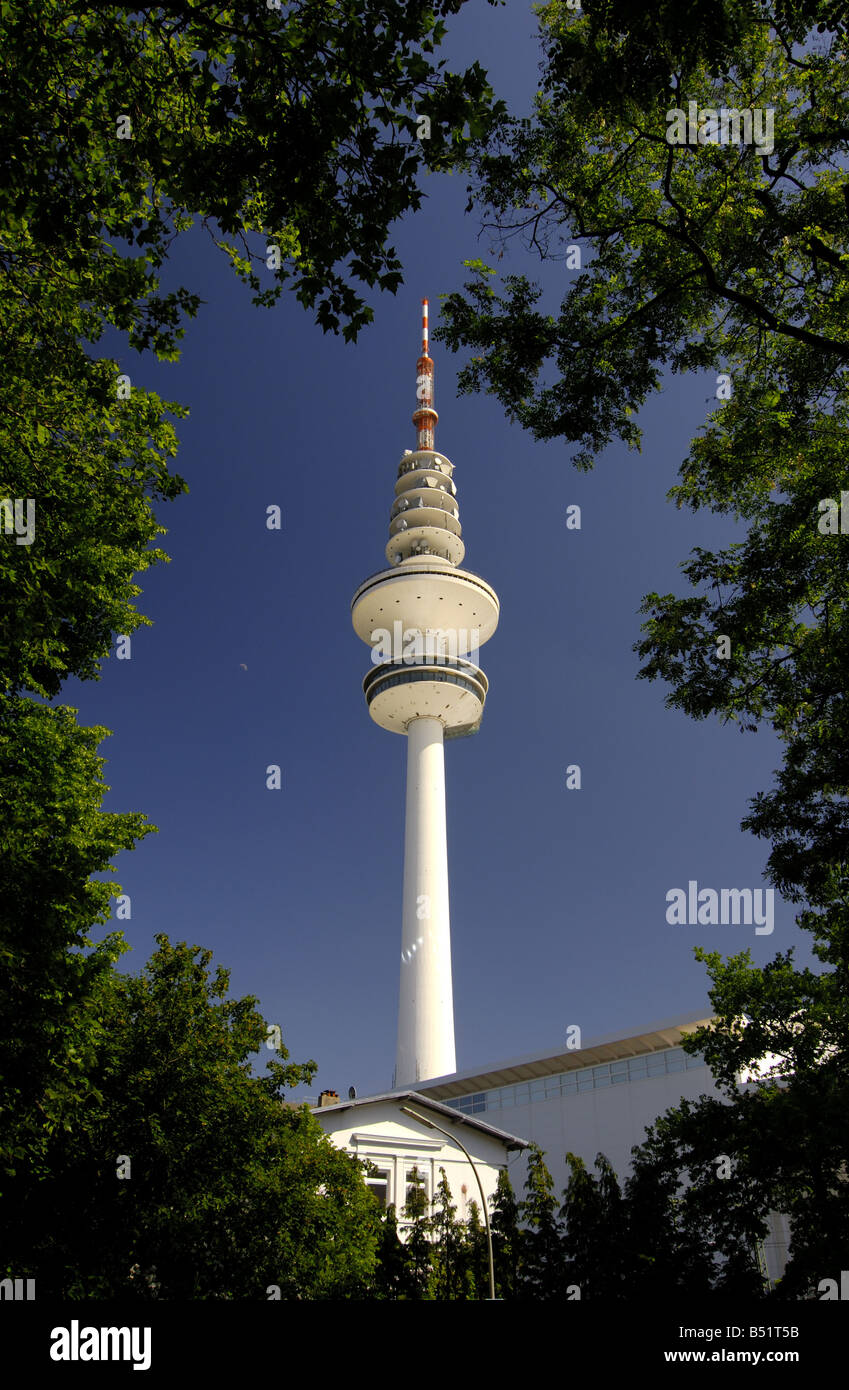 Heinrich-Hertz-Turm in Hamburg Stockfoto