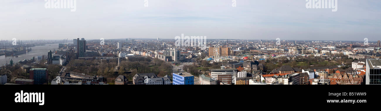 Hamburg Panorama Stockfoto