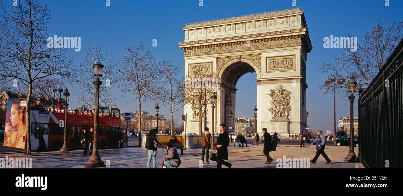ARC DE TRIOMPHE PARIS FRANKREICH EUROPA Stockfoto