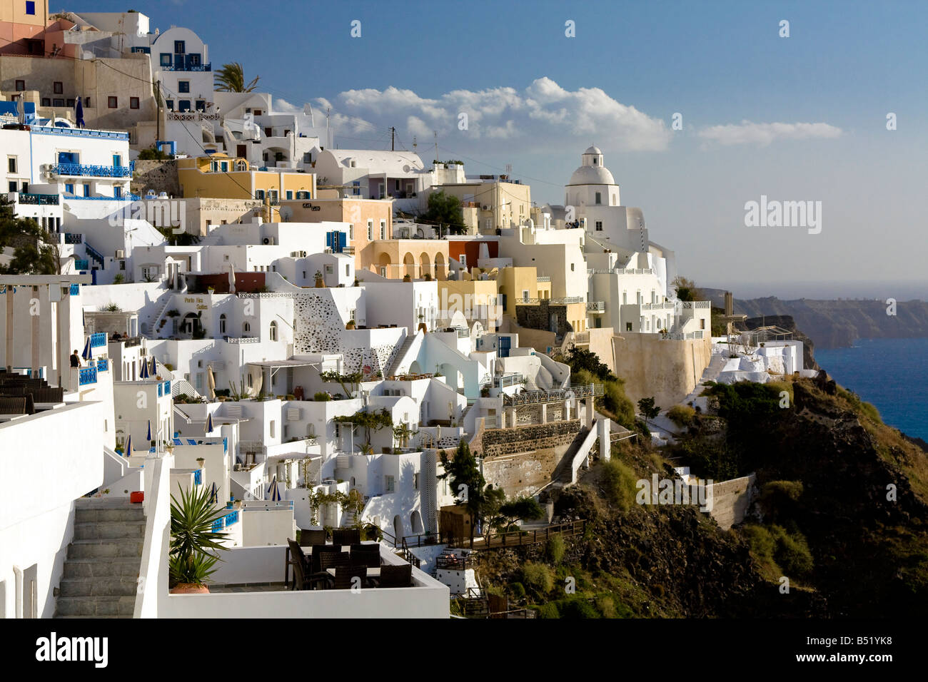 Fira-Santorini-Cyclades-Griechenland Stockfoto