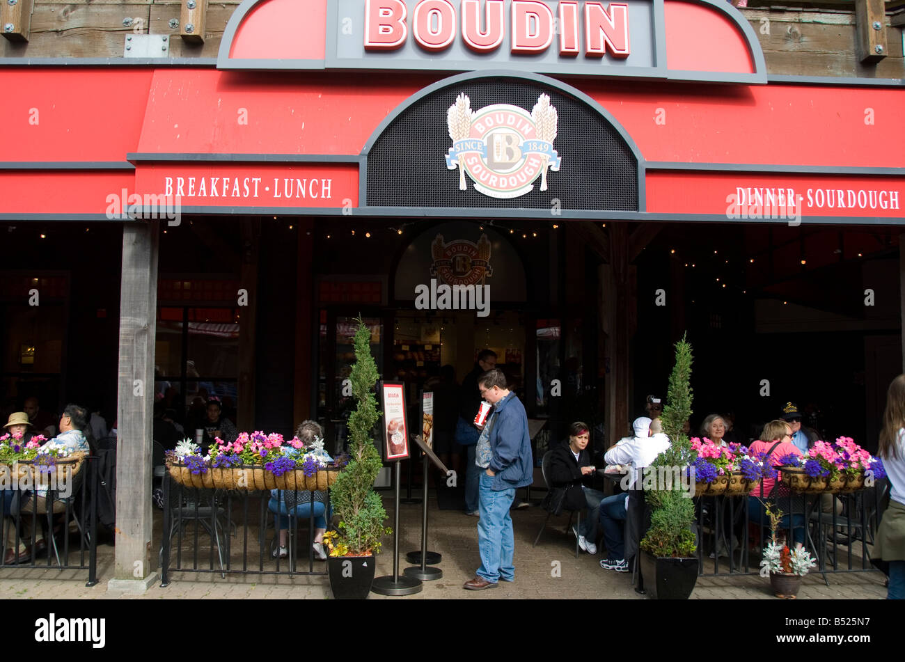Boudin Restaurant am Pier 39 in San Francisco, San Francisco, Kalifornien Stockfoto