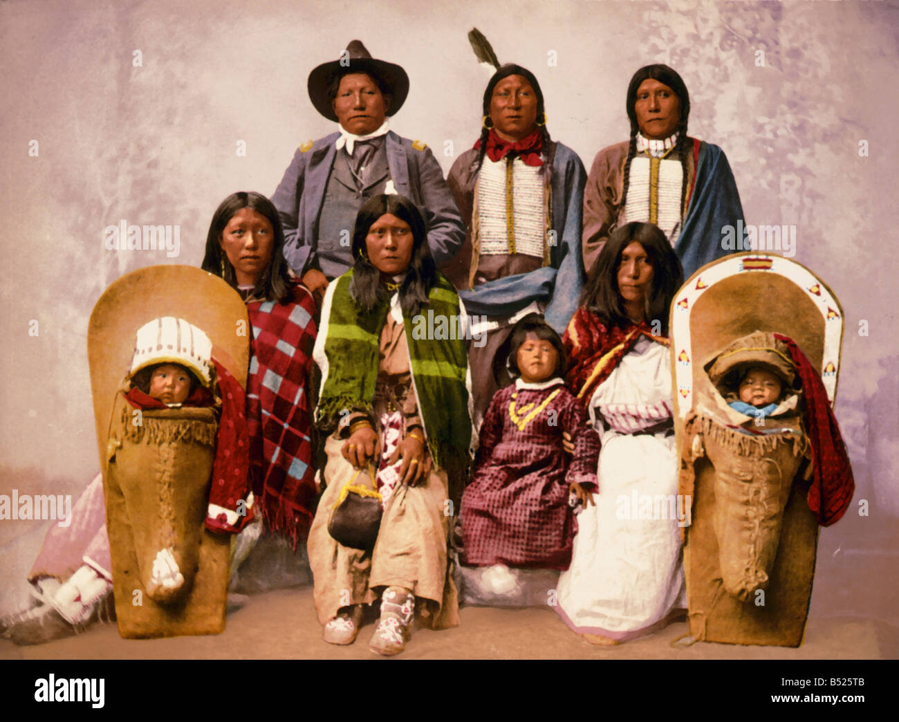 Indische Familie – Indianer Stockfoto