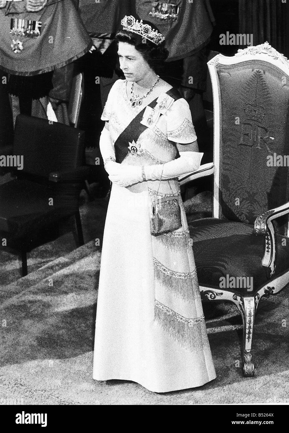 Königin Elizabeth II bei der royal Silver Jubilee Tour in Neuseeland Stockfoto