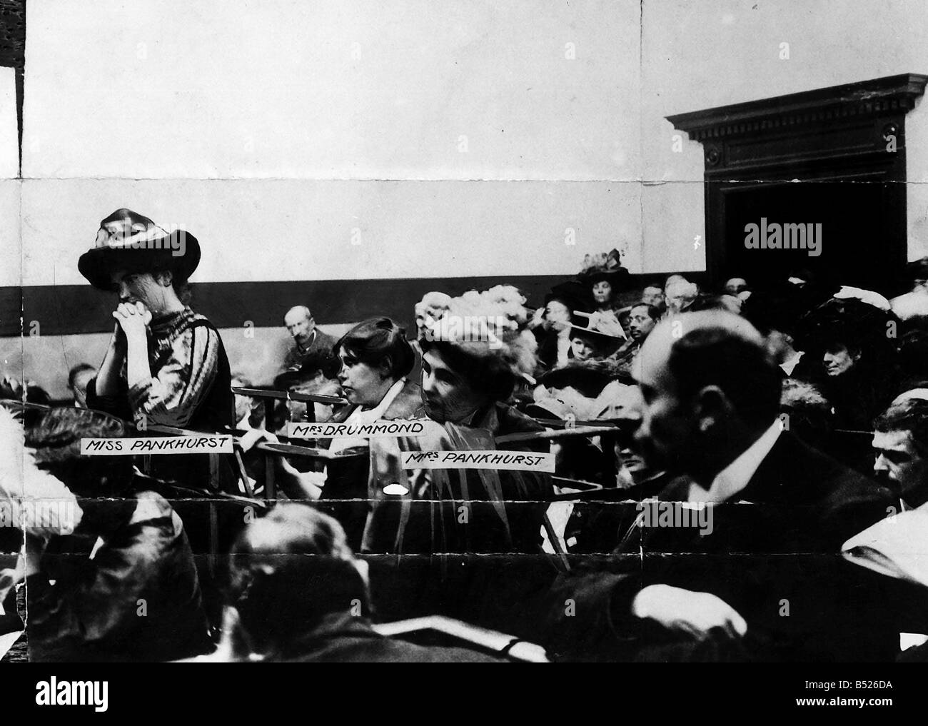 Suffragetten Frauen im Dock MSI Stockfoto