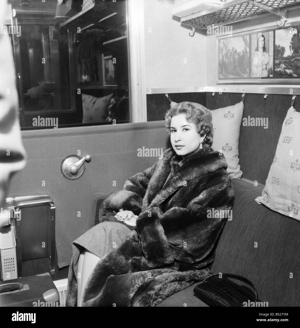 Ex-Königin Nariman.  März 1953 D1353-001 Stockfoto