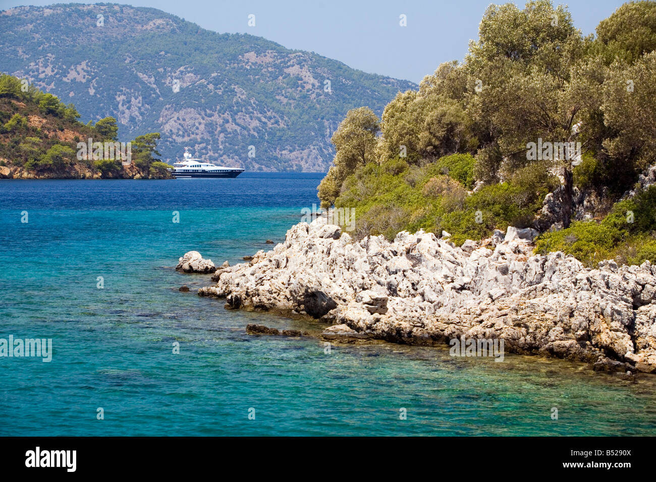 12 Inseln Boot Entschuldigung von Dalyan Türkei Stockfoto