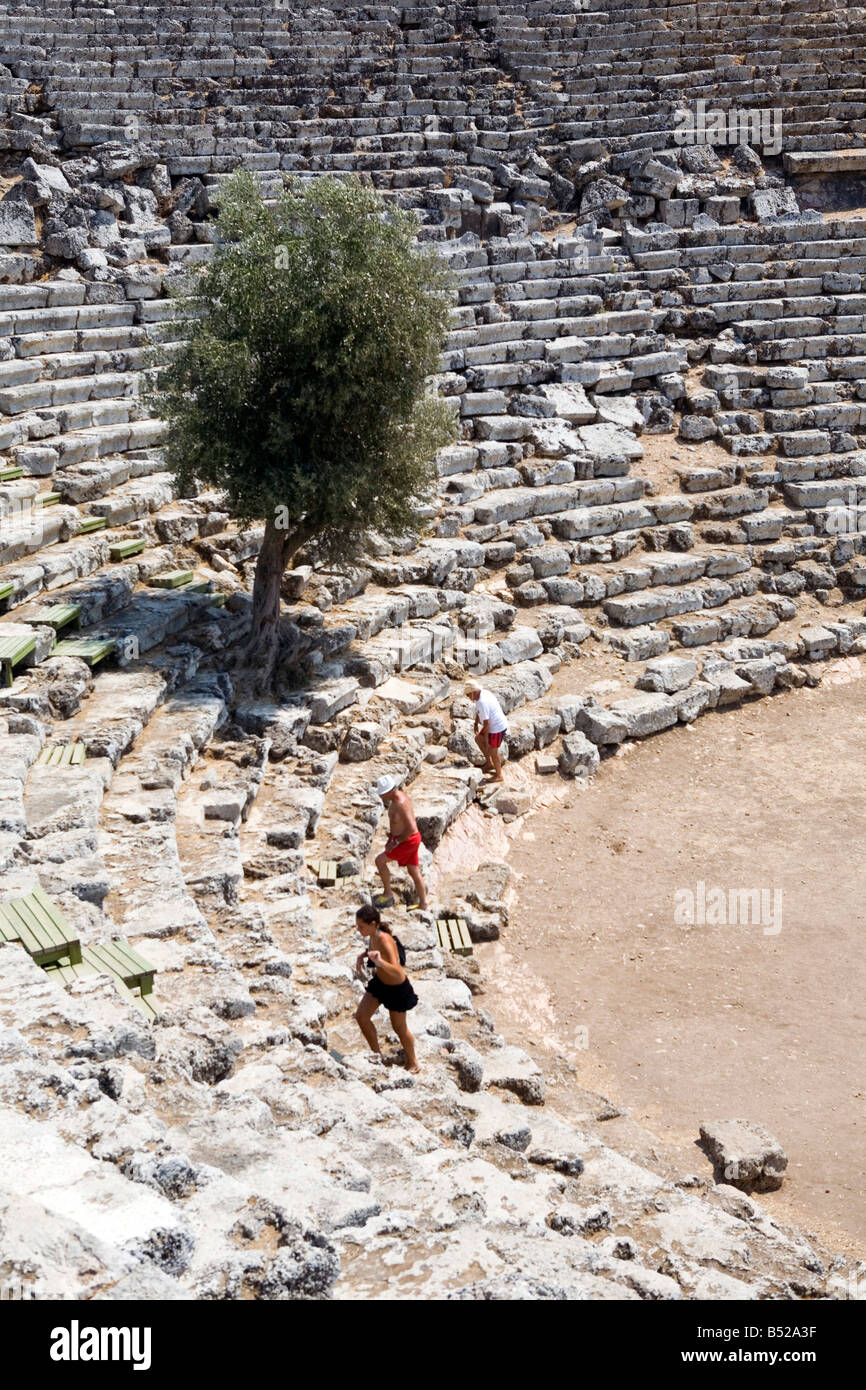 Die Ruinen von Kaunos Dalyan Türkei Stockfoto