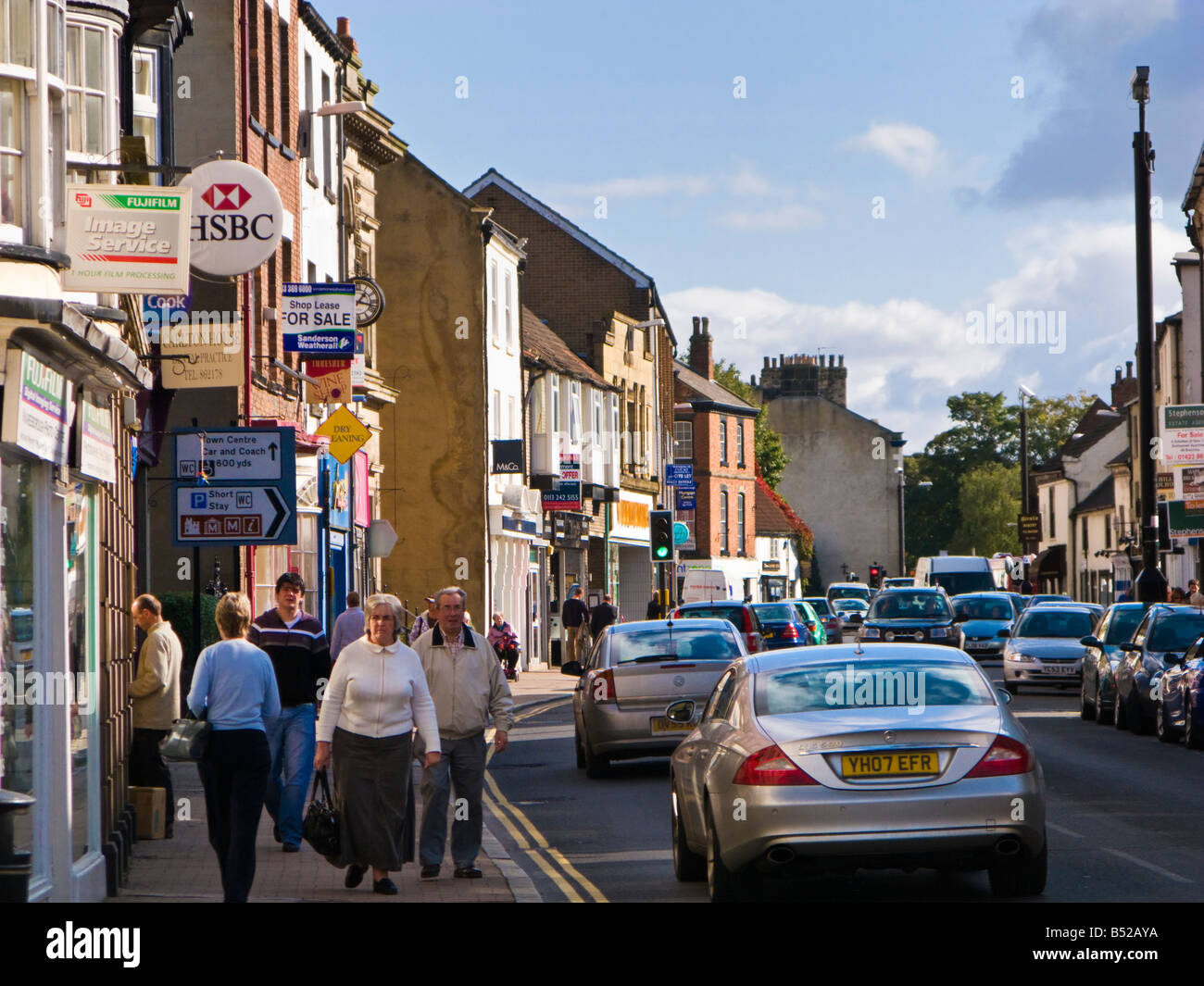 High Street Knaresborough North Yorkshire England UK Stockfoto