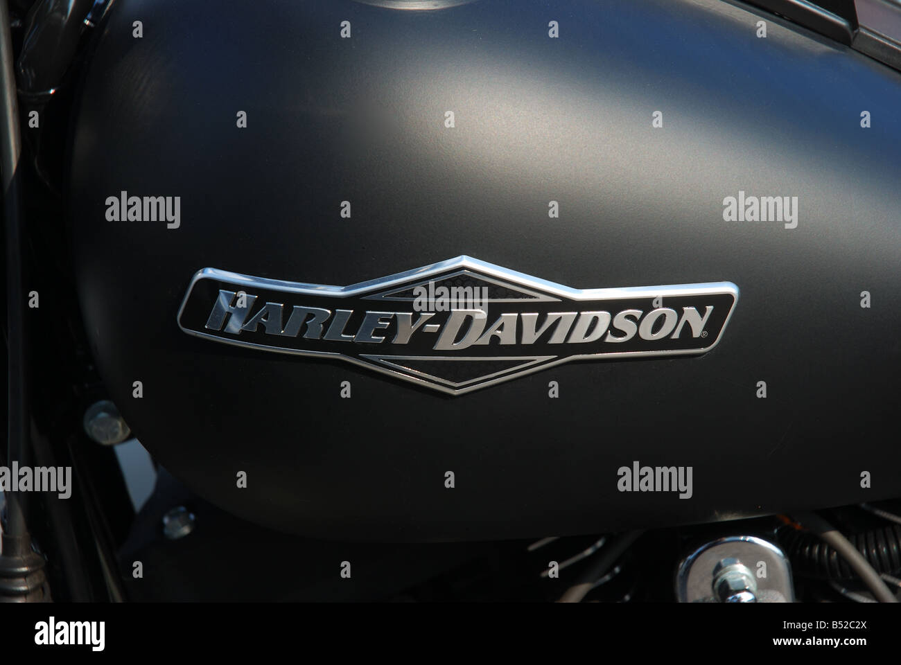 Harley Davidson Benzintank Stockfoto