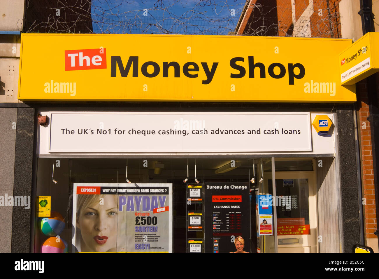 Geld Shop, Scheck einlösen, Barkredite und Darlehen in Norwich, Norfolk, Großbritannien Stockfoto