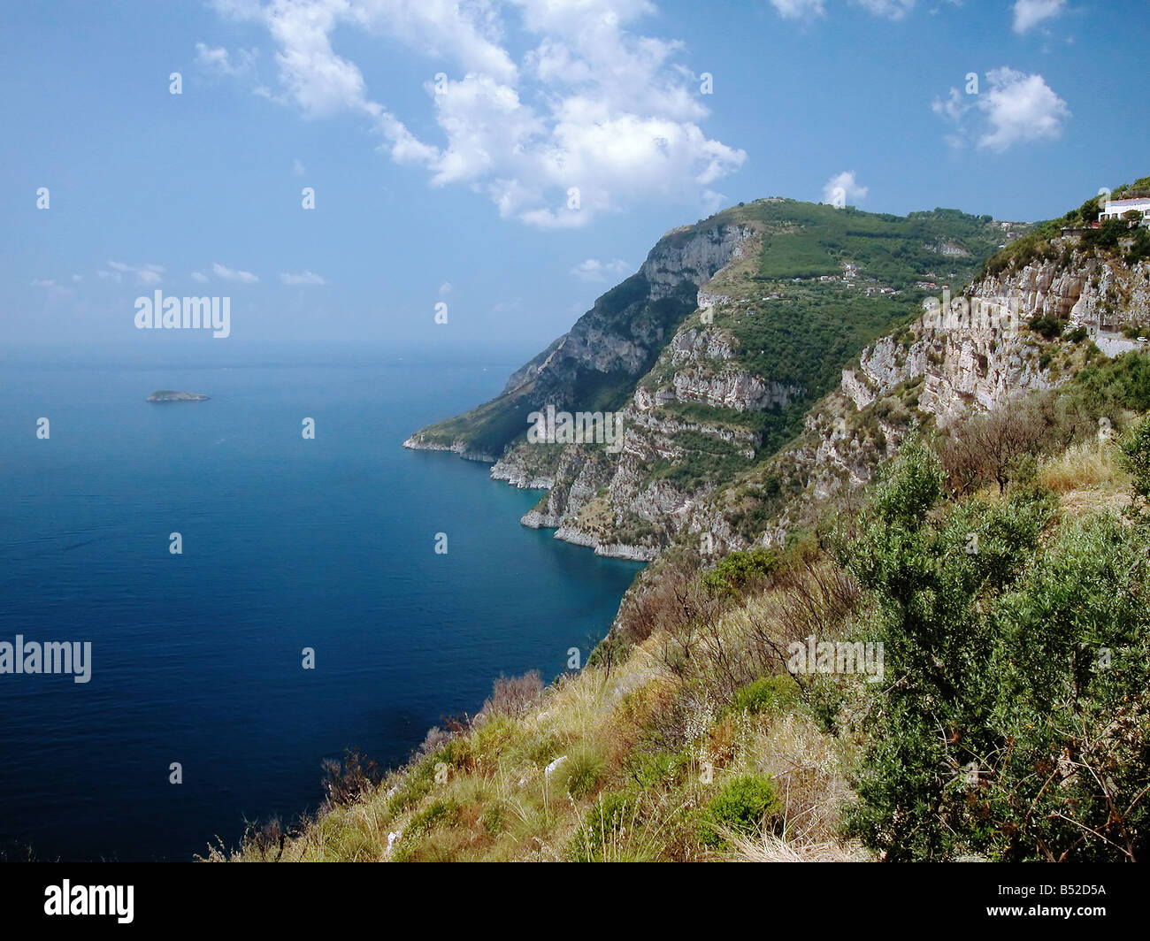 Amalfi-Küste in der Nähe von Positano, Italien Stockfoto