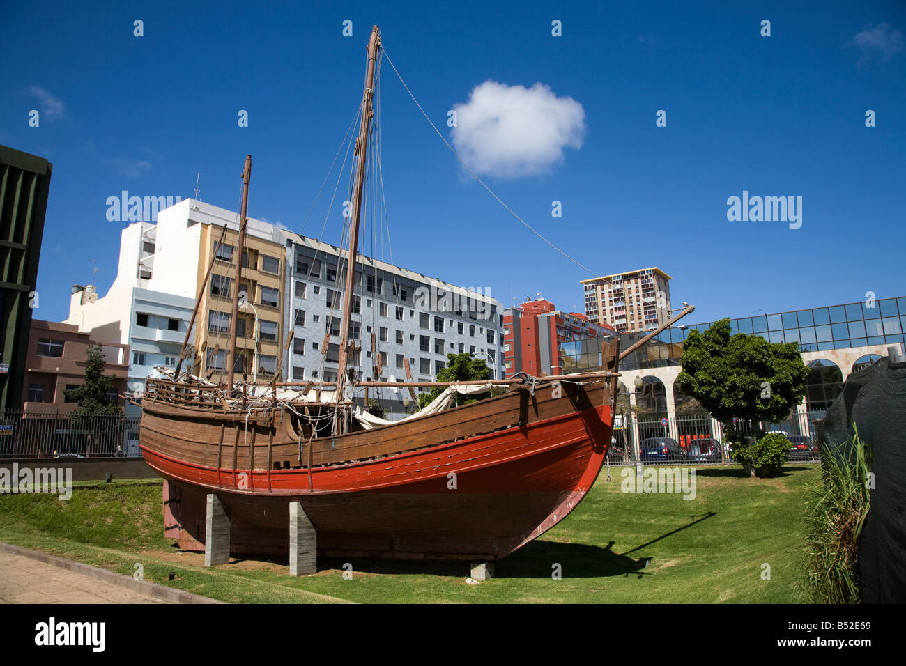 Galeone Segelschiff im Museum Las Palmas de Gran Canaria Spanien Stockfoto