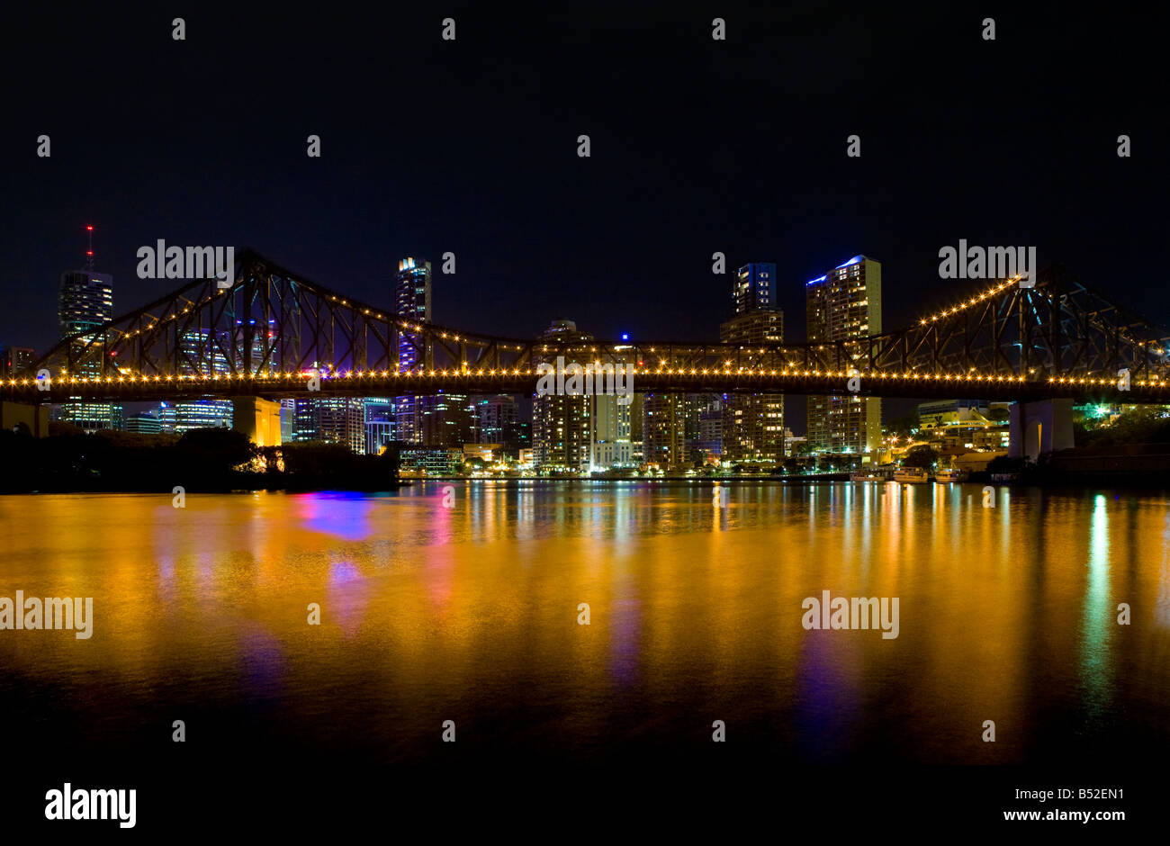 Story-Brücke und Brisbane Skyline der Stadt. Australien, Queensland, Brisbane. Stockfoto