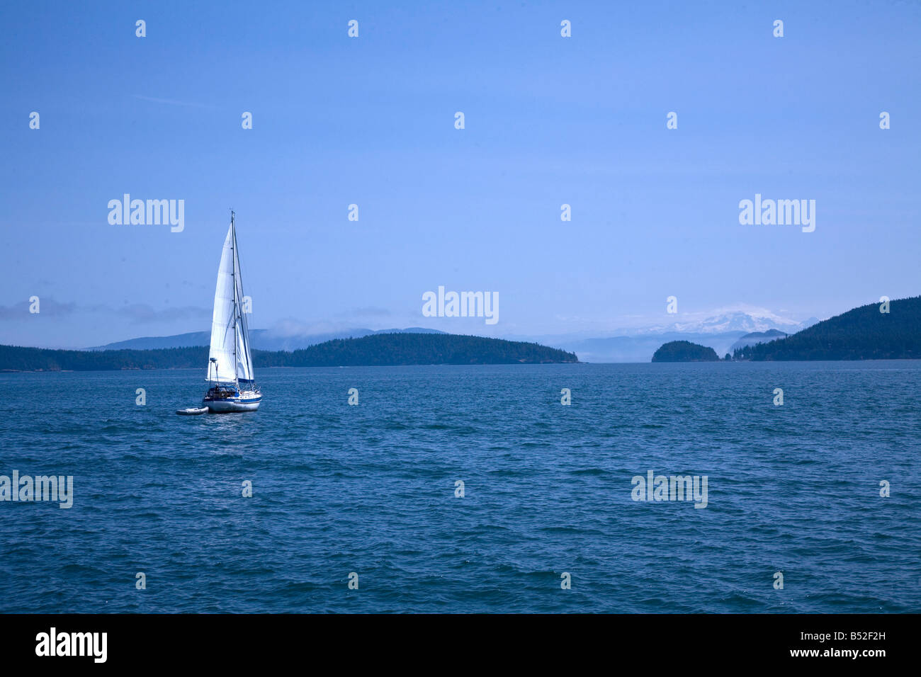 Segeln, Bootfahren San Juan Inseln Washington State Stockfoto