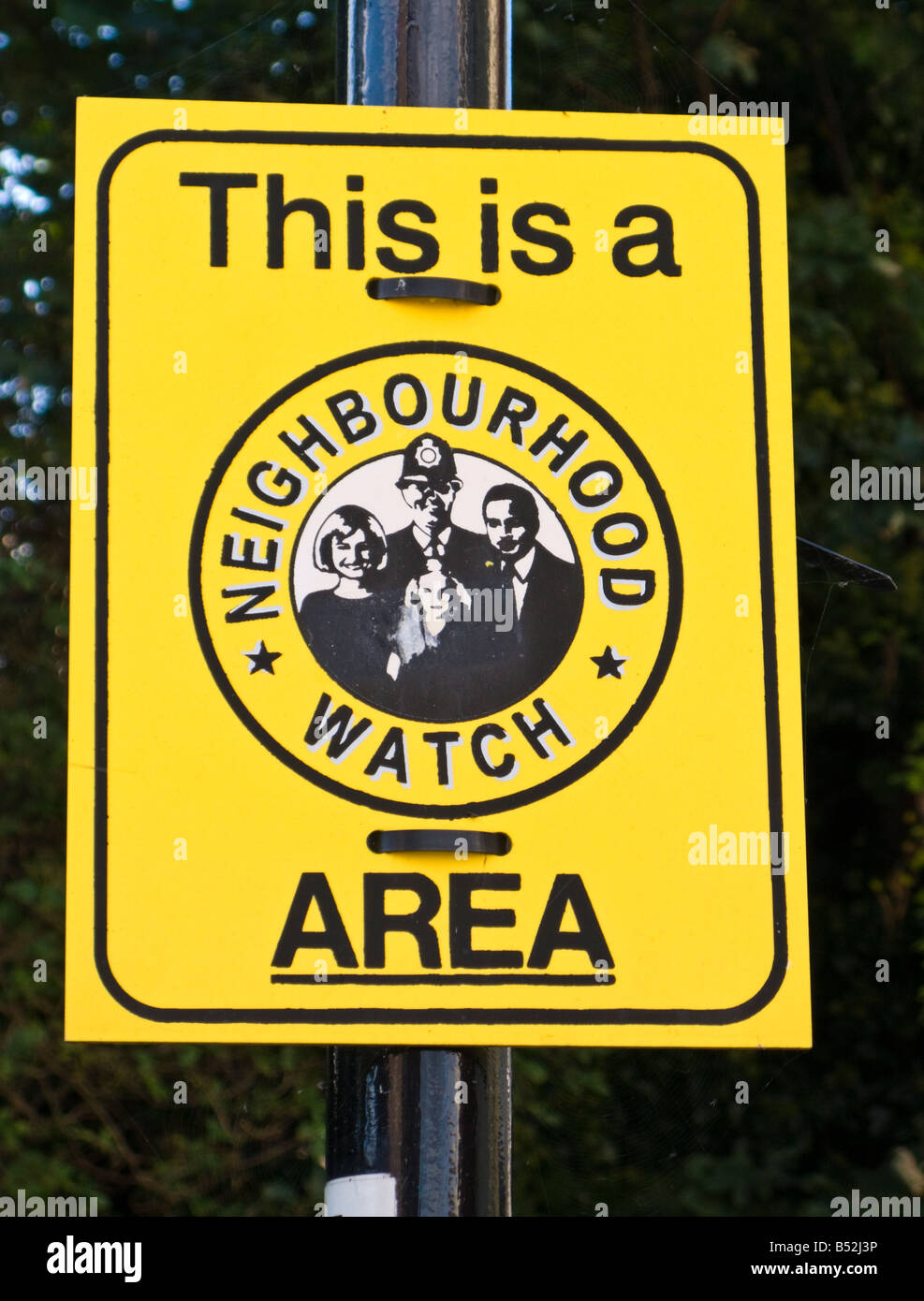 Nachbarschaft Watch Bereich Zeichen England UK Stockfoto