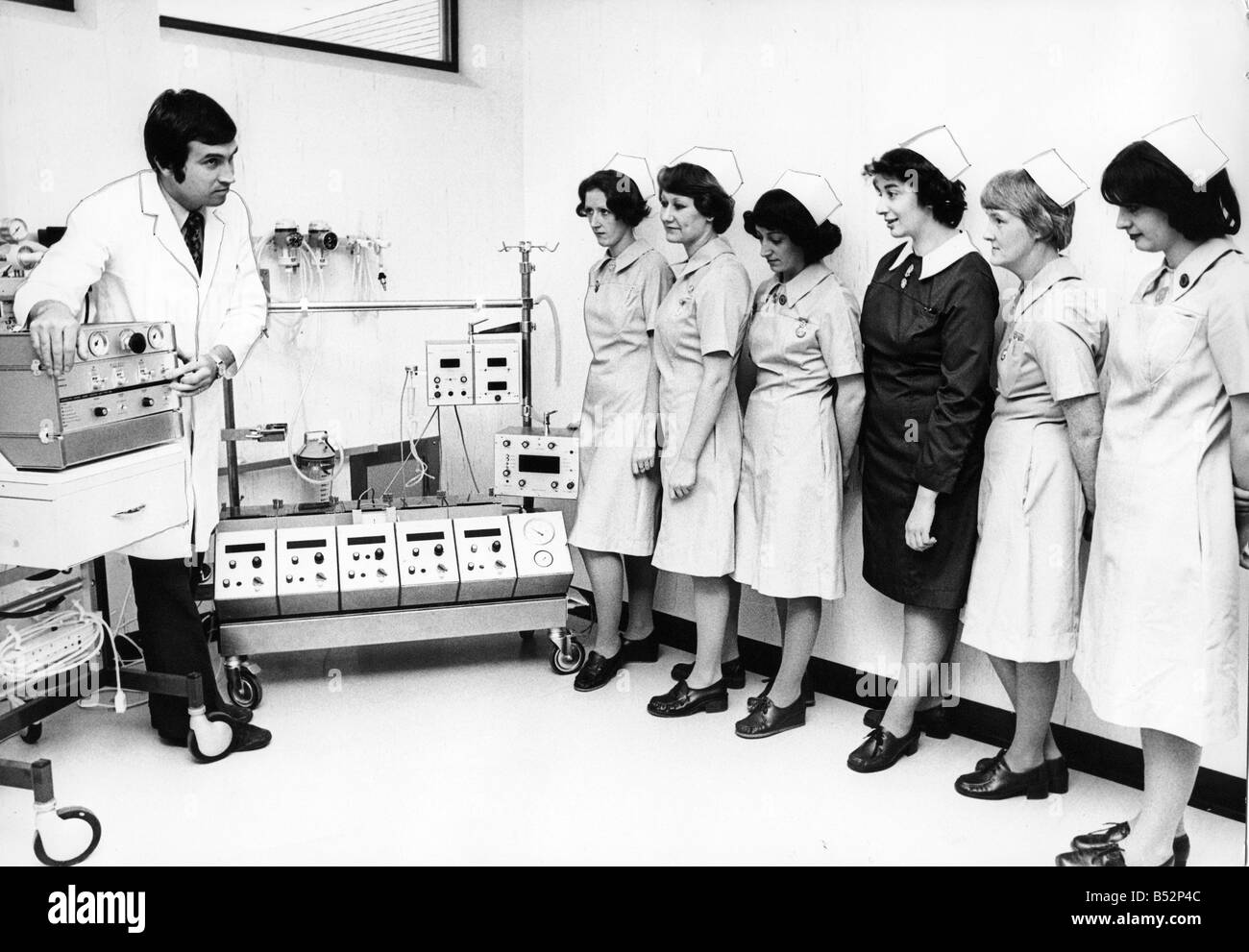 Krankenschwestern am Newcastle Freeman Hospital sind einige der aktuellsten medizinischen Ausrüstung in der Welt studieren Stockfoto