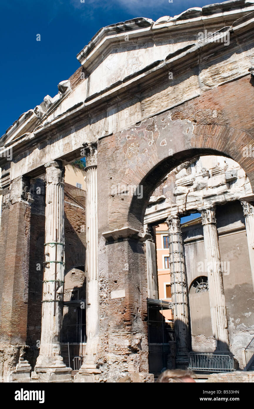 Gebäude am Forum romanum Italien Stockfoto