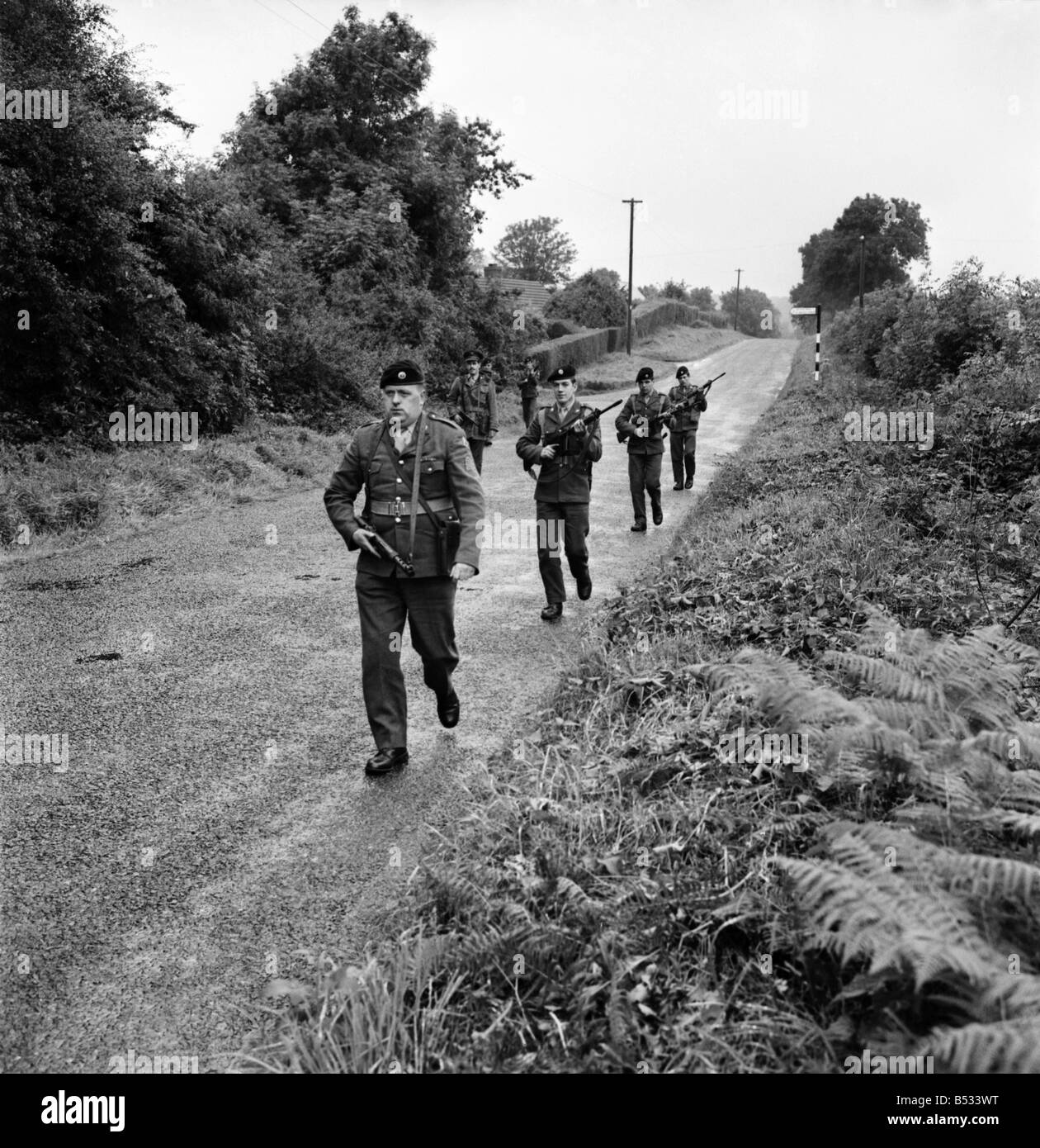 Nordirland August 1969. Südlichen irischen Truppen patrouillieren die Grenze zu Nordirland. August 1969 Z8270-001 Stockfoto