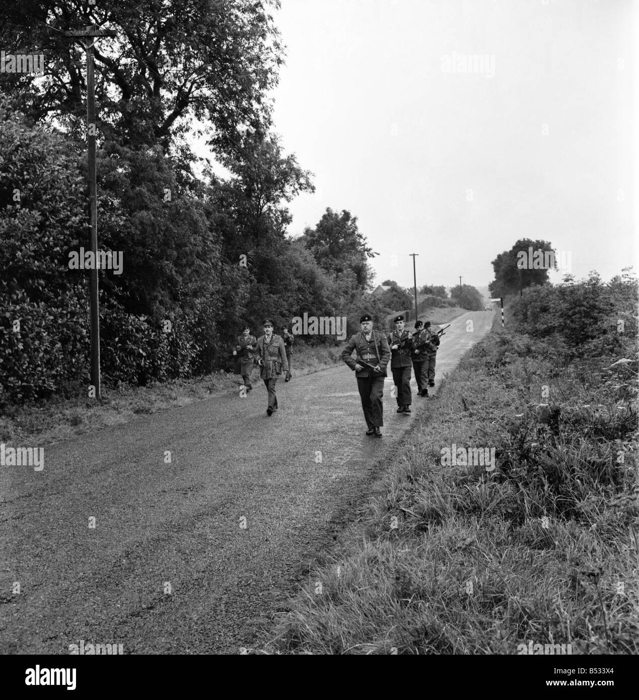 Nordirland August 1969. Südlichen irischen Truppen patrouillieren die Grenze zu Nordirland. August 1969 Z8270-002 Stockfoto