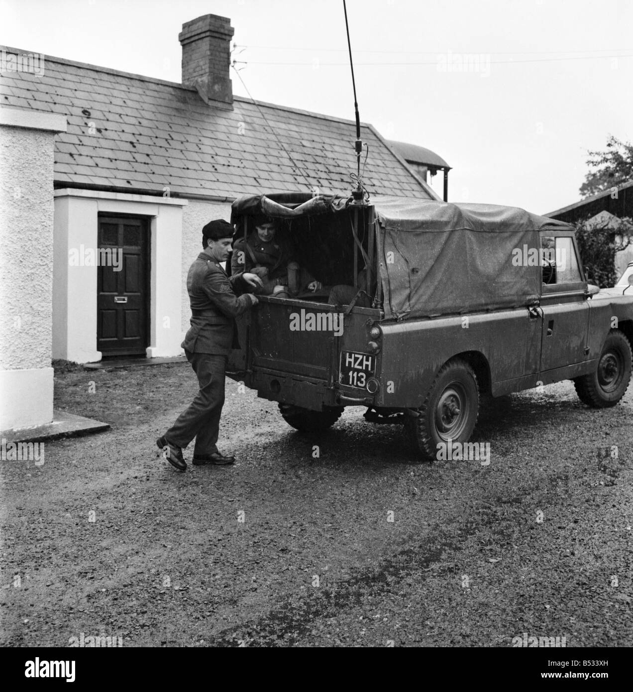 Nordirland August 1969. Südlichen irischen Truppen patrouillieren die Grenze zu Nordirland. August 1969 Z8270-004 Stockfoto