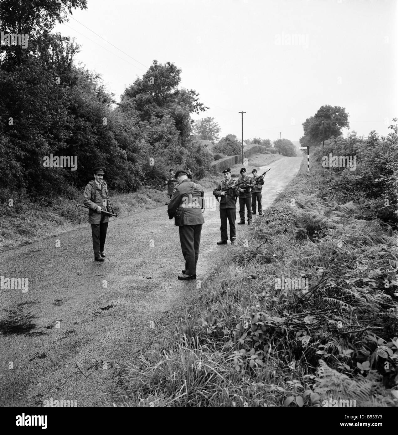 Nordirland August 1969. Südlichen irischen Truppen patrouillieren die Grenze zu Nordirland. August 1969 Z8270-006 Stockfoto