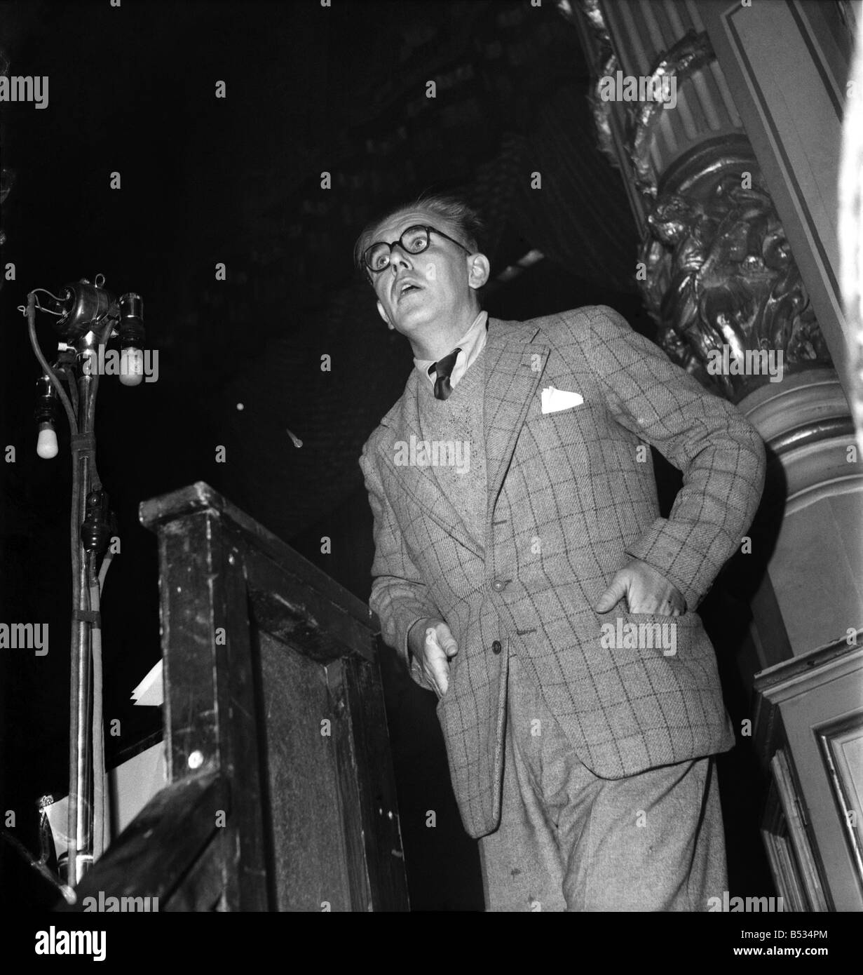 Labour Party Konferenz 1952 &#13; &#10; Richard Crossman befasst sich Konferenz. September 1952 C4867-003 Stockfoto