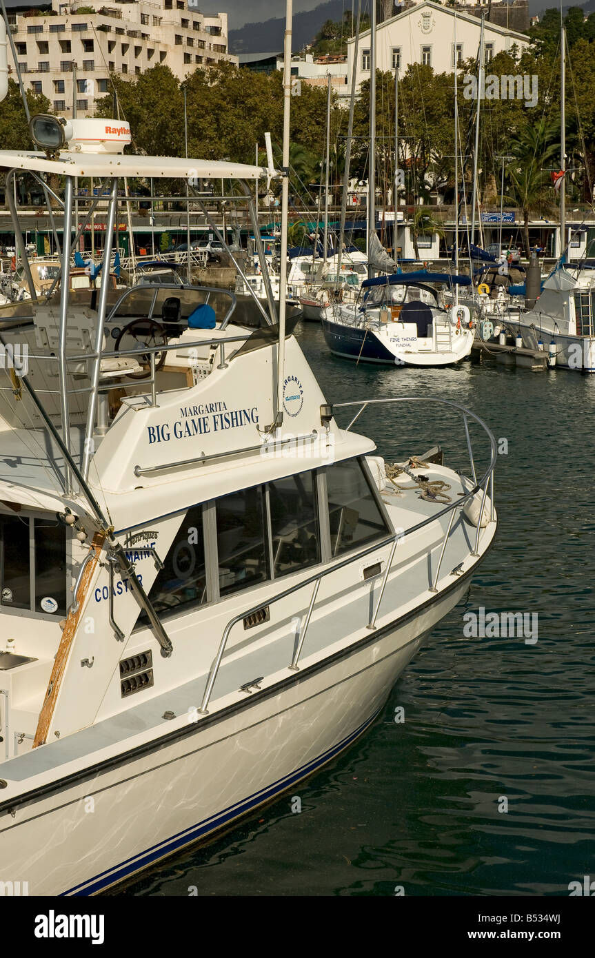 Angelboot/Fischerboot Funchal Hafen Madeira Portugal EU Europa Spiel Stockfoto