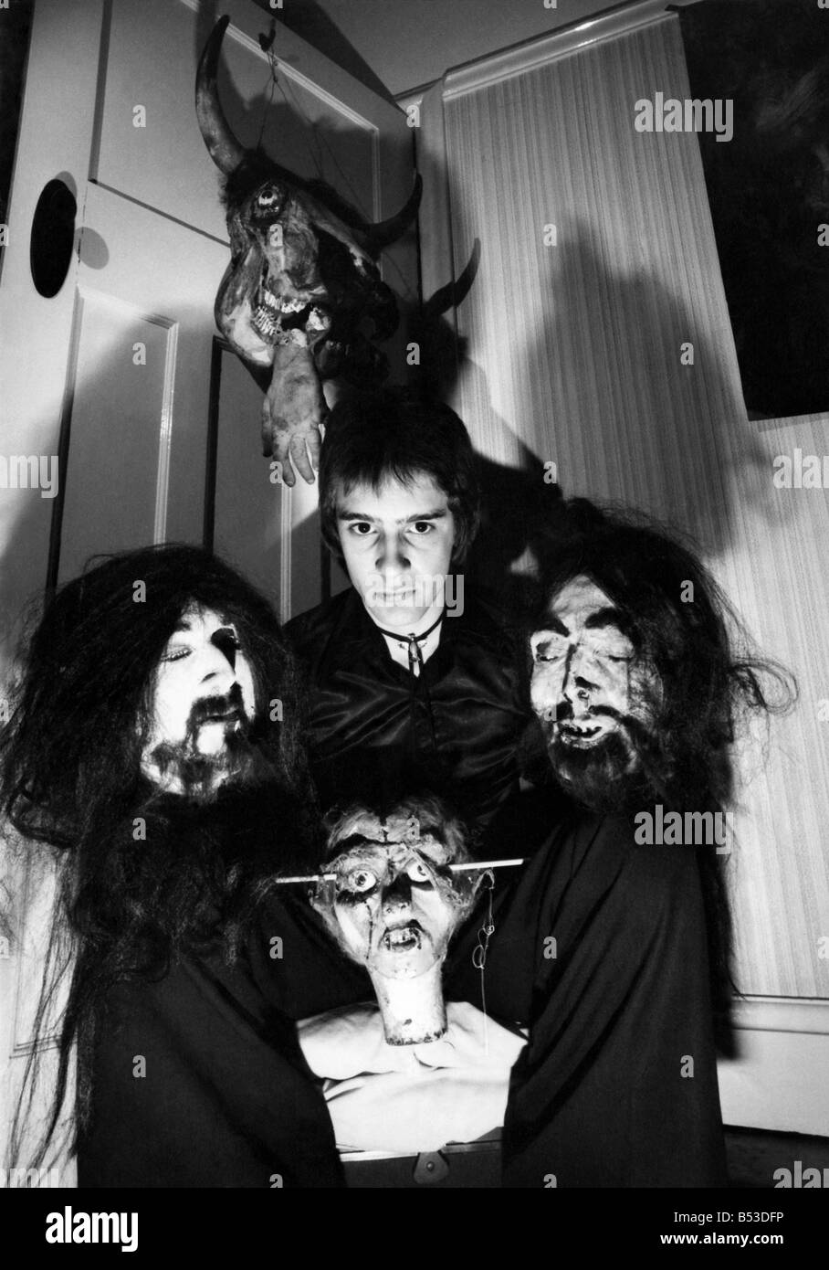 Sammlung. &#13; &#10; Schlafzimmer Bridage zu erfüllen. Daryl und einige seiner gruseligen Mitbewohner. September 1977 P017685 Stockfoto
