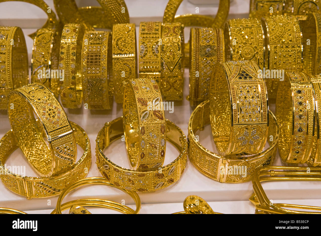 Der Goldmarkt, Deira, Dubai, Vereinigte Arabische Emirate, Naher Osten Stockfoto