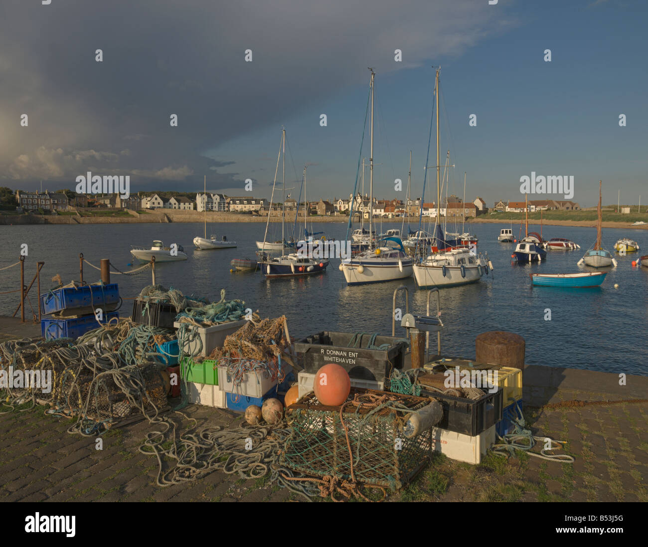 GENÄHTE Elie Hafen Neuk of Fife Fife Schottland August 2008 Stockfoto