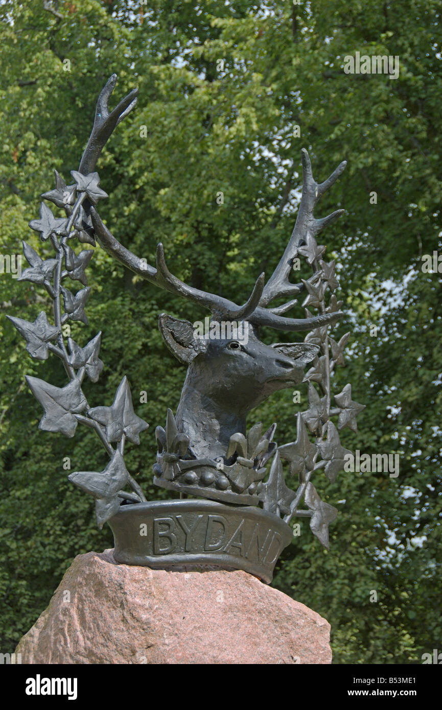 Gordon Highlanders Memorial Museum Huntly Castle Eingang Aberdeenshire Highland Region Schottland Stockfoto