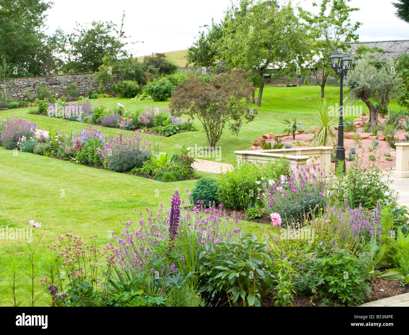 große Gartenanlage in Lancashire. Stockfoto