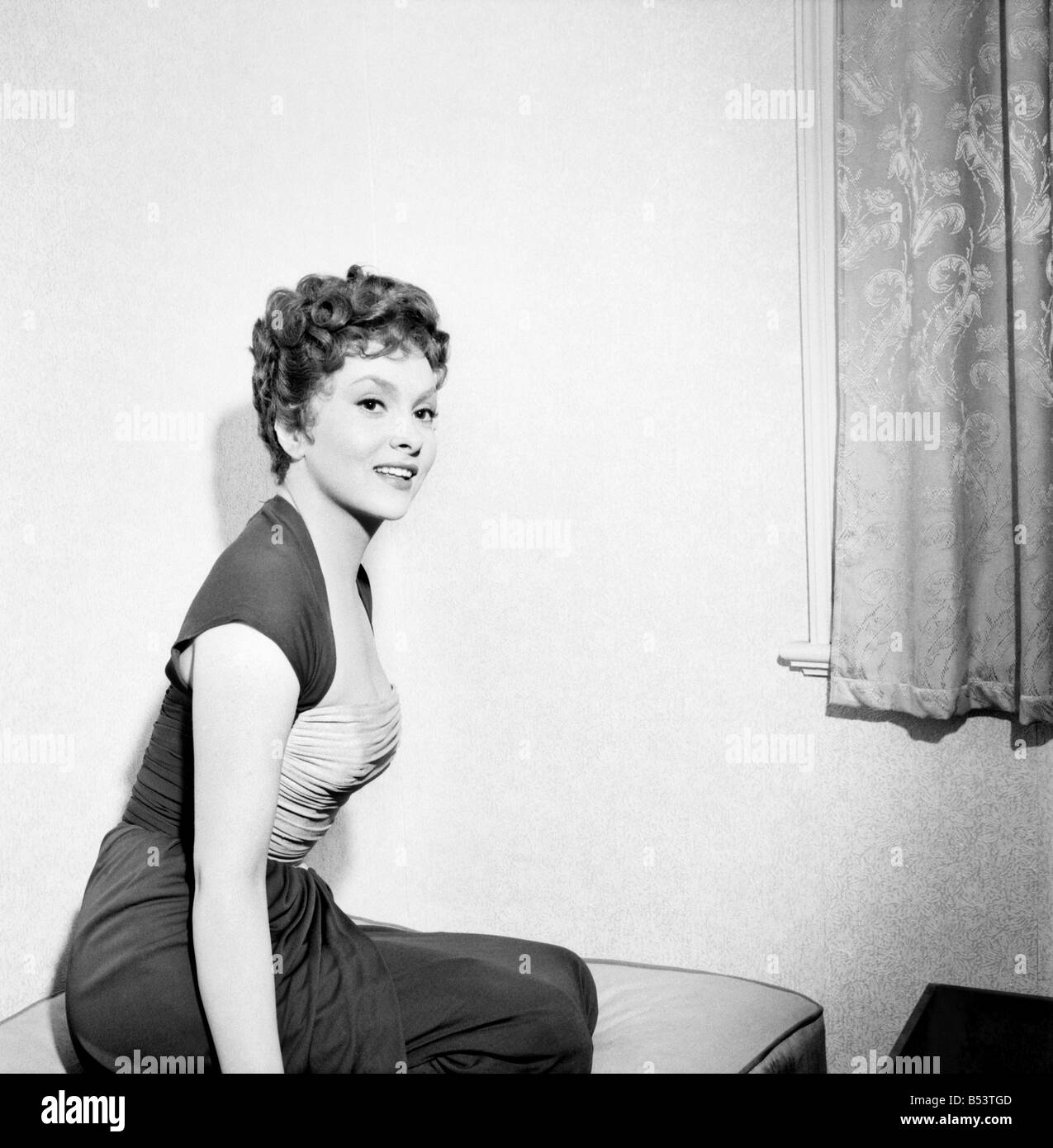 Italienische Schauspielerin Gina Lollobrigida. Mai 1953 D2596 Stockfoto