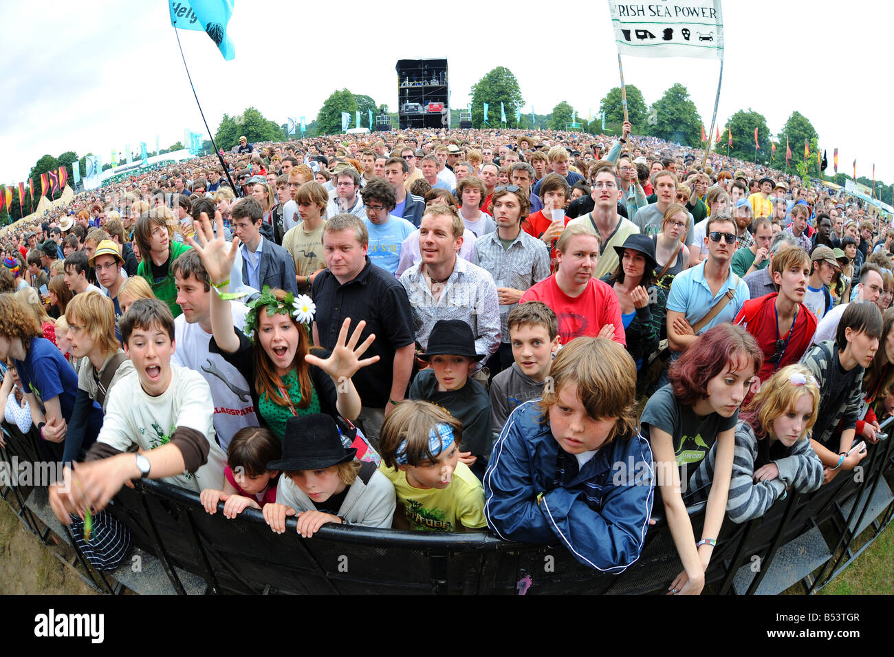 Musik-Festival-Publikum Stockfoto