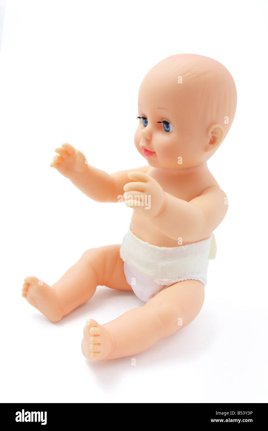 Kunststoff Babydoll Stockfoto
