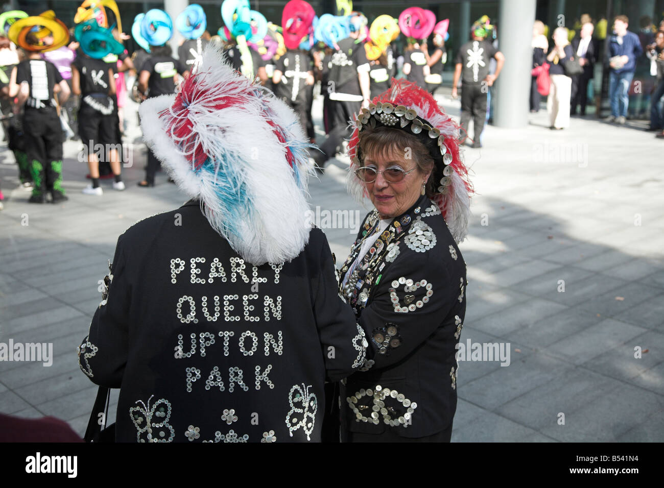 Pearly Queen Upton Park Stockfoto