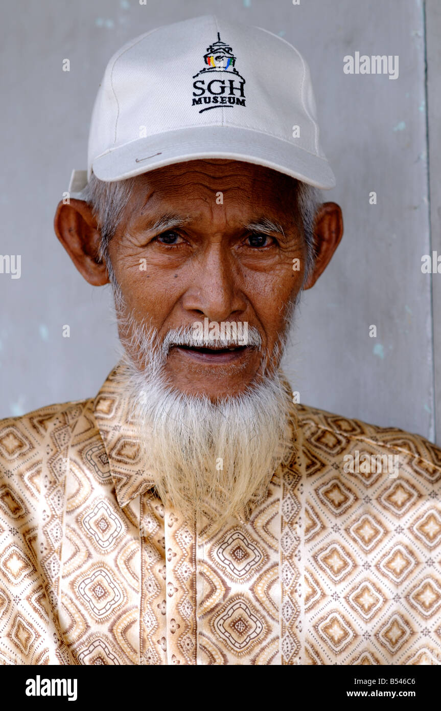 Mann auf Belakang Padang Riau Inseln Indonesien Stockfoto